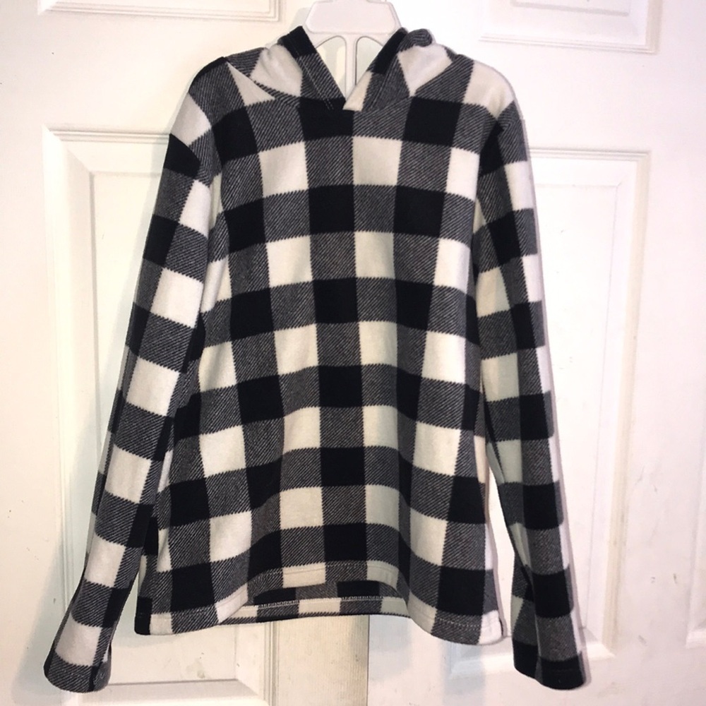 Girl’s Fleece Buffalo Print Hoodie